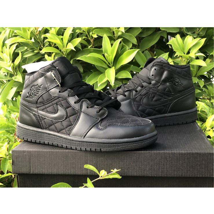 Jordan Air 1 Mid Schwarz gesteppt DB6078-001 - EUR FASHION