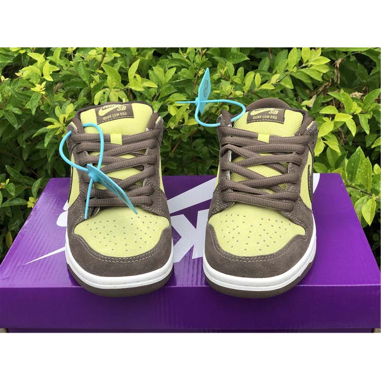 Nike SB Dunk Low Pro Dunkelbraun Hellgelb Schuhe - EUR FASHION