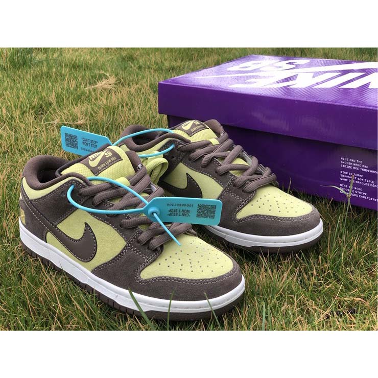 Nike SB Dunk Low Pro Dunkelbraun Hellgelb Schuhe - EUR FASHION