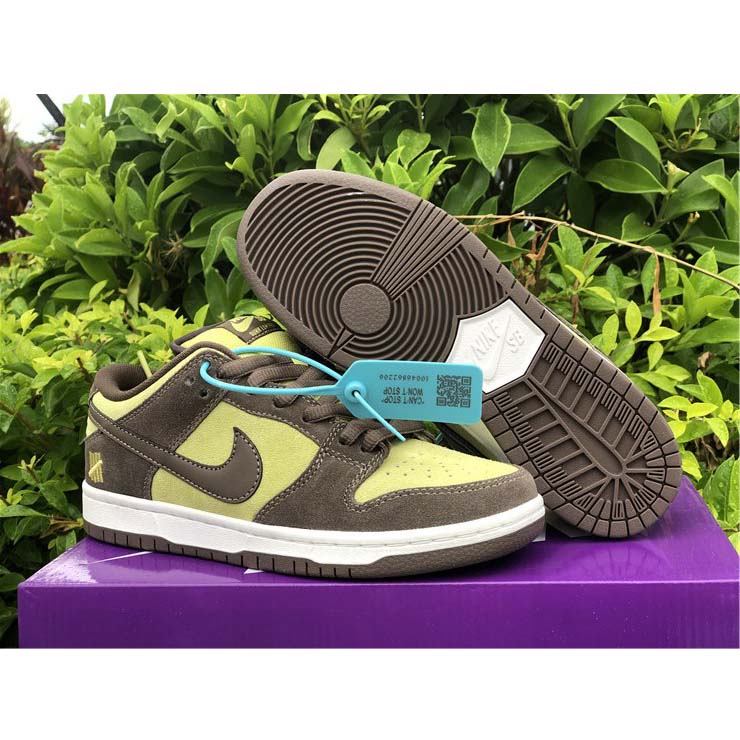 Nike SB Dunk Low Pro Dunkelbraun Hellgelb Schuhe - EUR FASHION