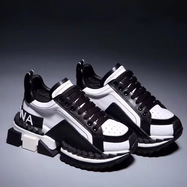 Dolce & Gabbana Super King zweifarbige Ledersneaker - EUR FASHION
