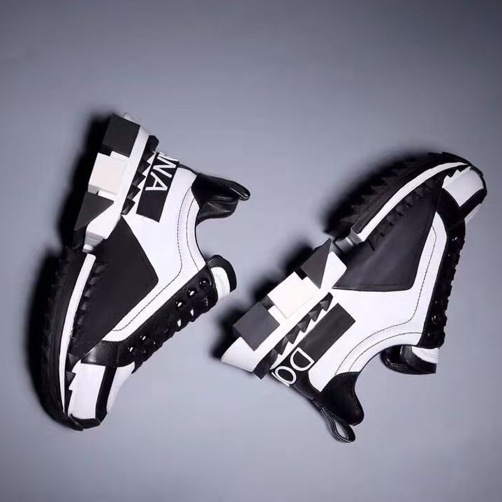 Dolce & Gabbana Super King zweifarbige Ledersneaker - EUR FASHION