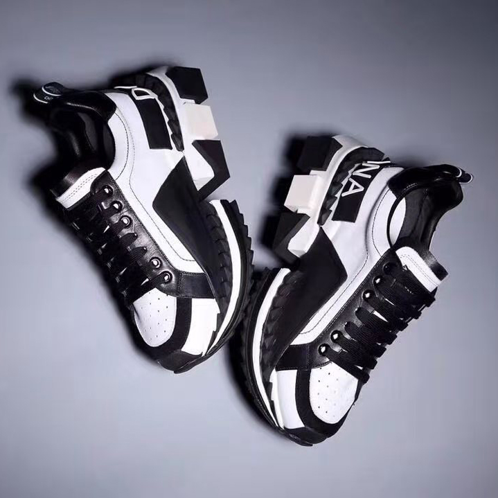 Dolce & Gabbana Super King zweifarbige Ledersneaker - EUR FASHION