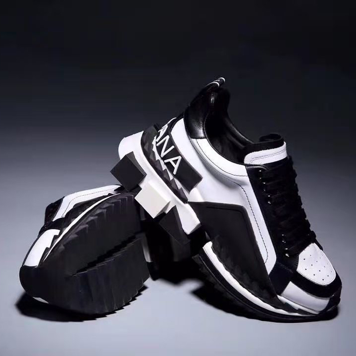 Dolce & Gabbana Super King zweifarbige Ledersneaker - EUR FASHION
