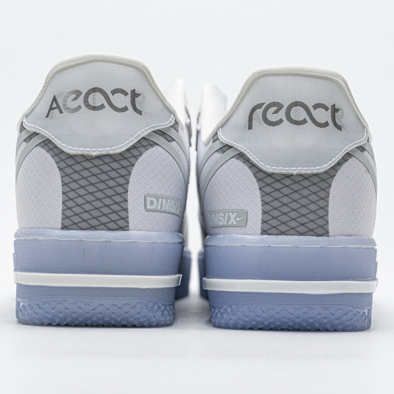 Nike Air Force 1 React Weiß Eis CQ8879-100 - EUR FASHION