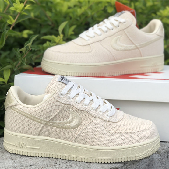 Stussy X Nike Air Force 1 Low Beige - EUR FASHION