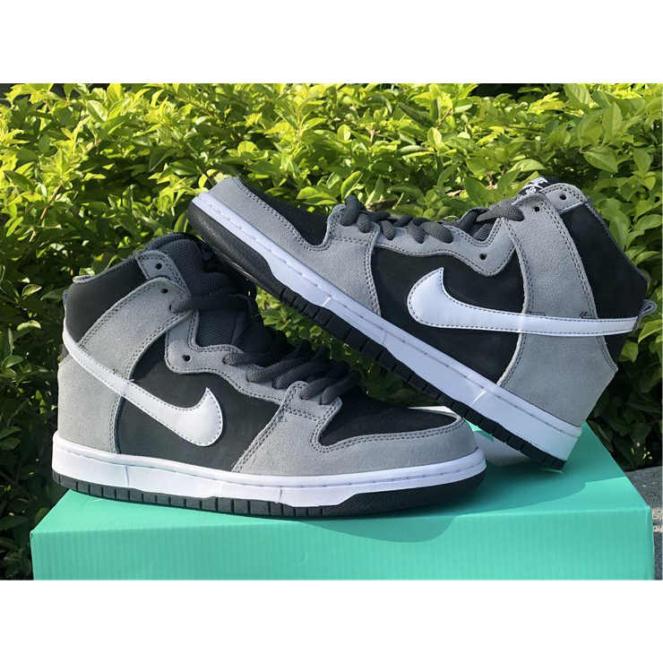 Nike SB Dunk High Pro Dunkelgrau Schwarz Weiß 854851-010 - EUR FASHION