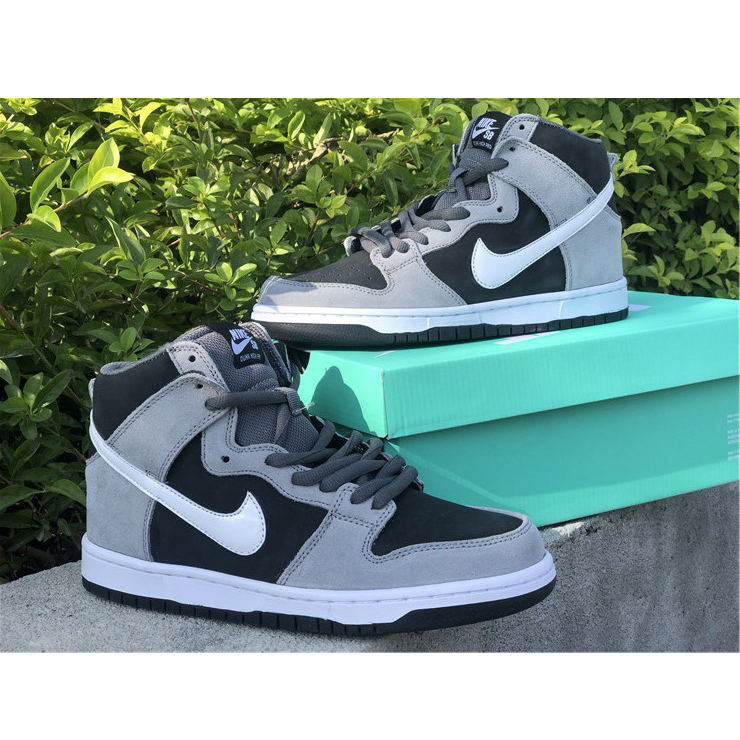 Nike SB Dunk High Pro Dunkelgrau Schwarz Weiß 854851-010 - EUR FASHION