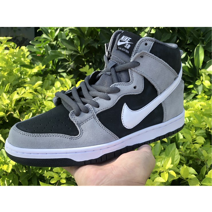 Nike SB Dunk High Pro Dunkelgrau Schwarz Weiß 854851-010 - EUR FASHION