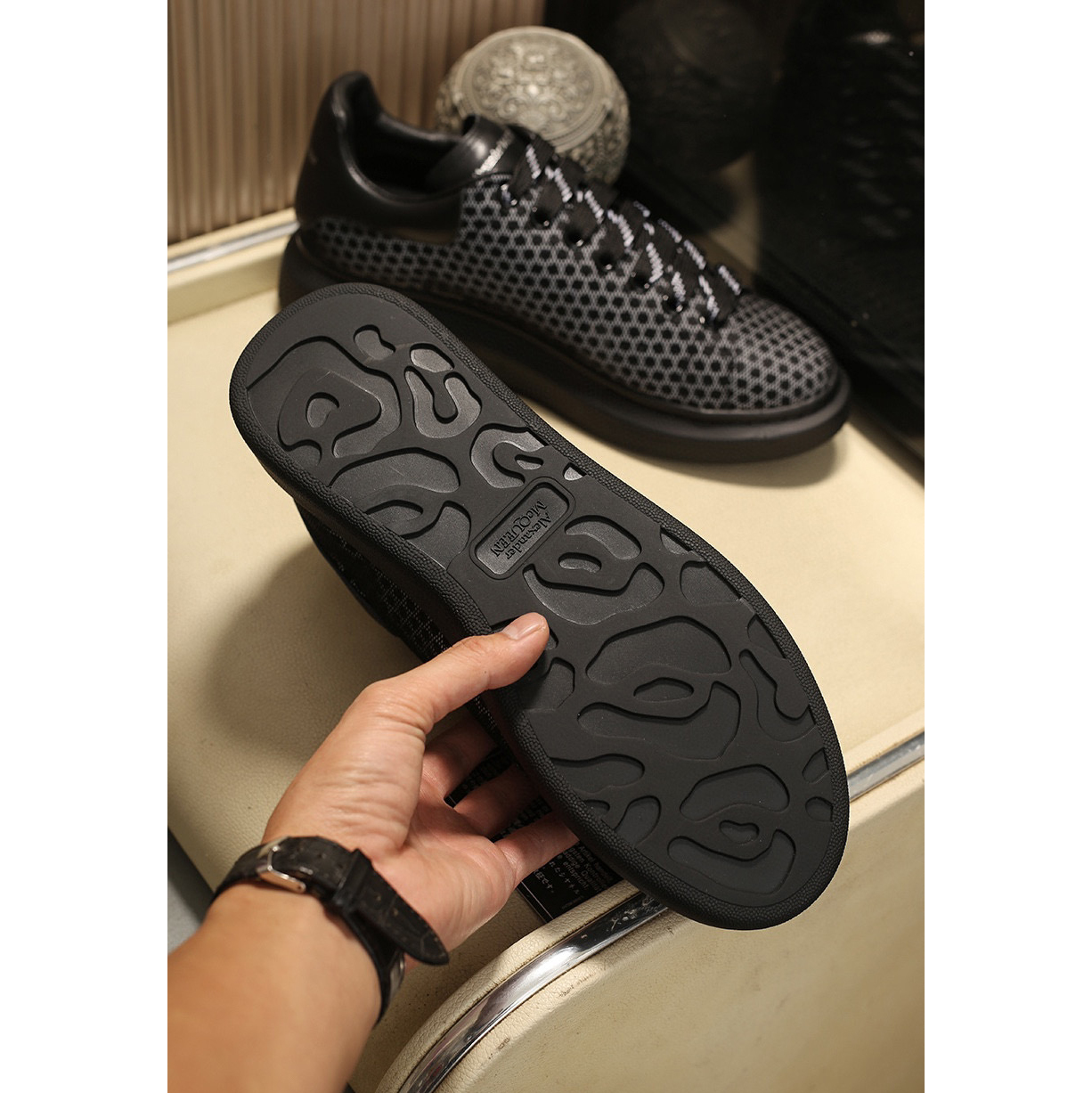 Alexander Mqueen Low Top Sneakers Schwarz - EUR FASHION