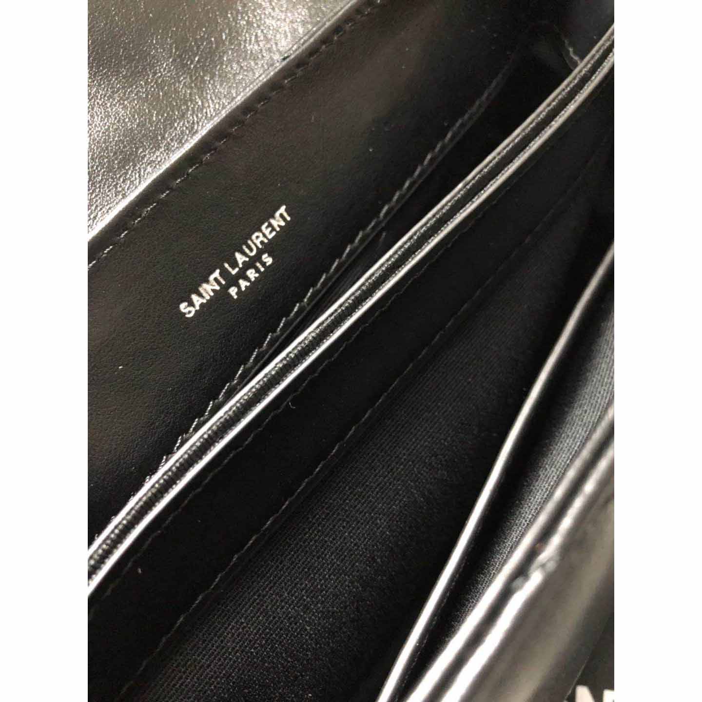 Saint Laurent Umhängetasche aus schwarzem Leder - EUR FASHION