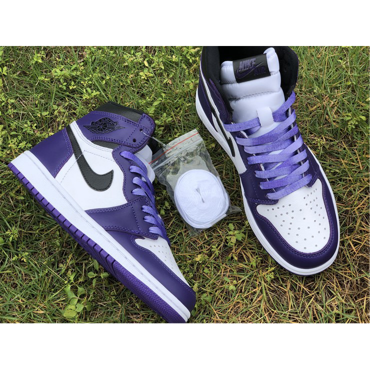 Jordan Air 1 Retro High Court Lila Weiß - EUR FASHION