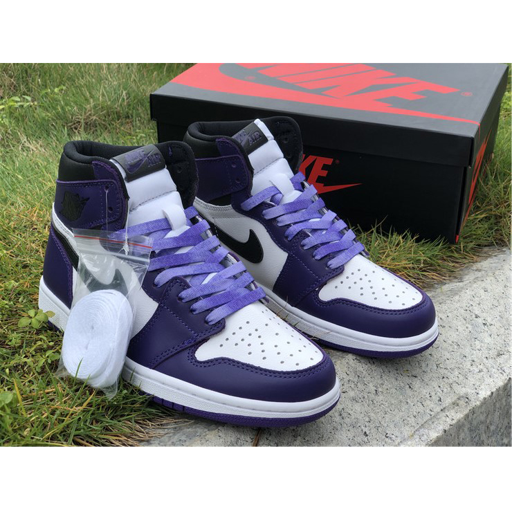 Jordan Air 1 Retro High Court Lila Weiß - EUR FASHION