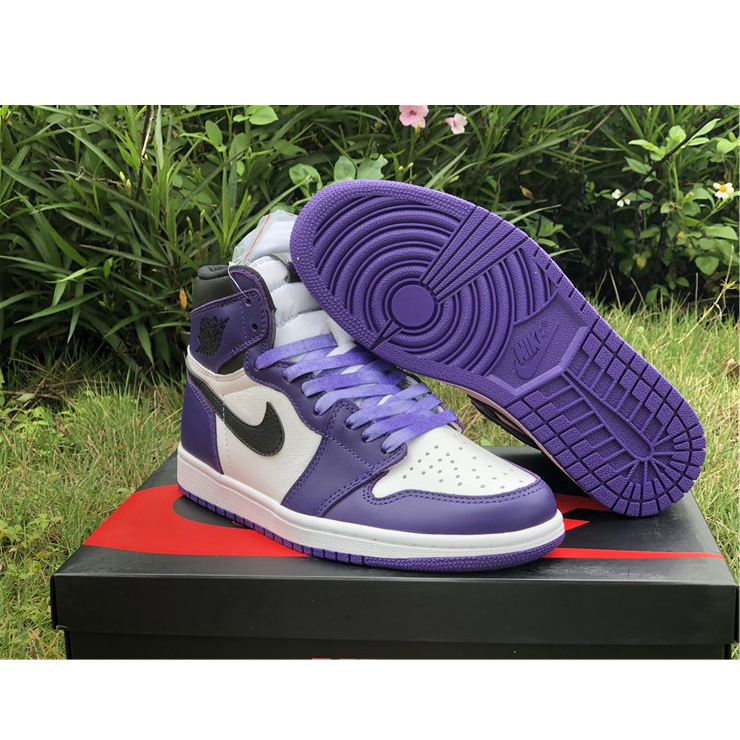 Jordan Air 1 Retro High Court Lila Weiß - EUR FASHION