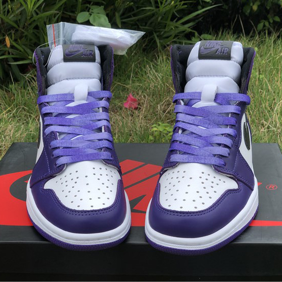 Jordan Air 1 Retro High Court Lila Weiß - EUR FASHION