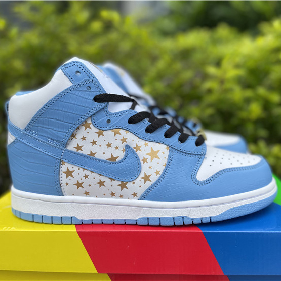 Nike Dunk High Pro SB Supreme Blaue Sterne 307385-141 - EUR FASHION