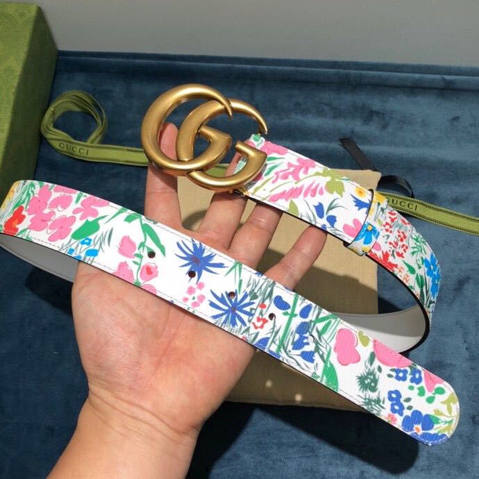 Gucci-Gürtel mit Blumendruck - EUR FASHION