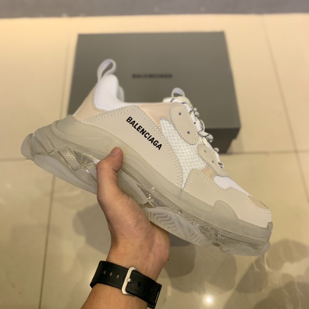 Balenciaga Clear Sole Triple S Trainer Weiß - EUR FASHION