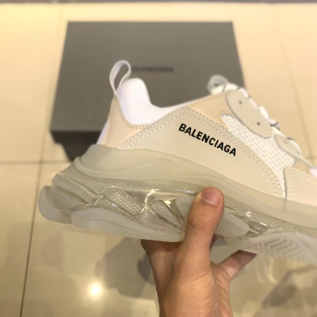 Balenciaga Clear Sole Triple S Trainer Weiß - EUR FASHION