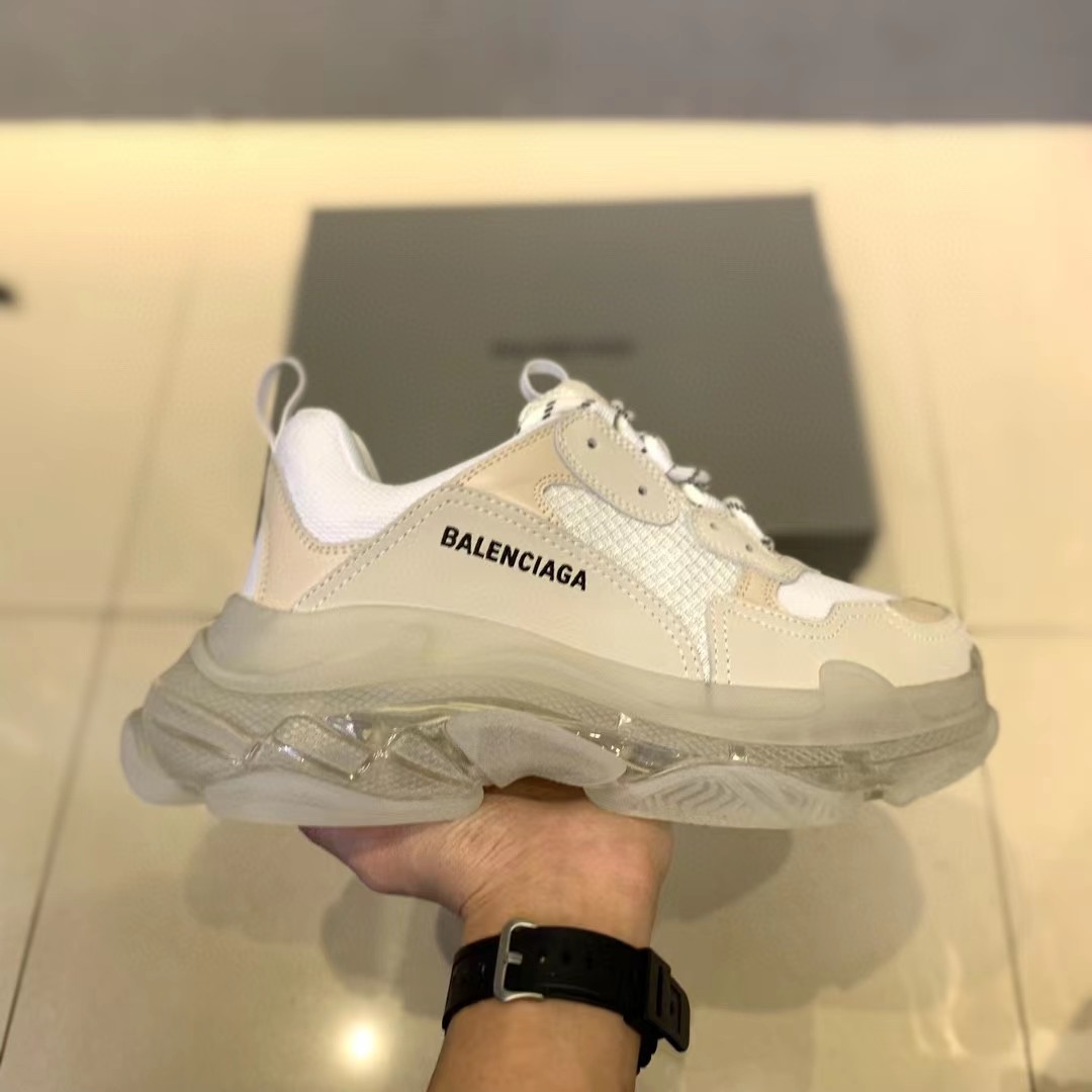Balenciaga Clear Sole Triple S Trainer Weiß - EUR FASHION