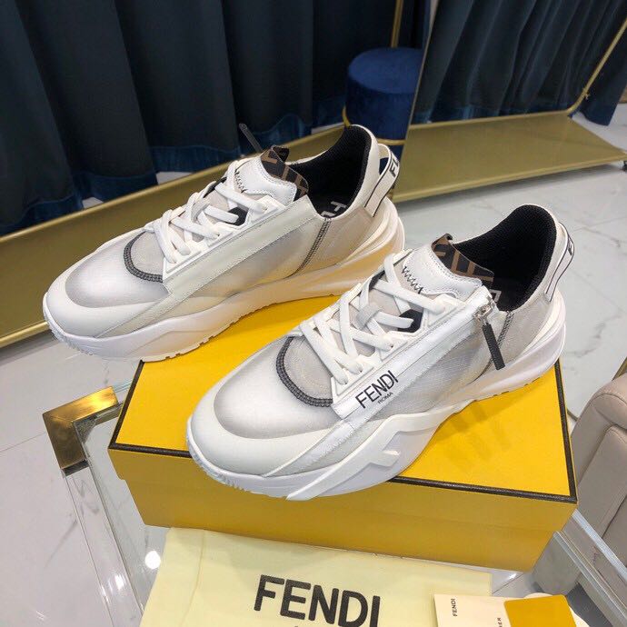 Weiße Low-Top-Sneaker von Fendi - EUR FASHION