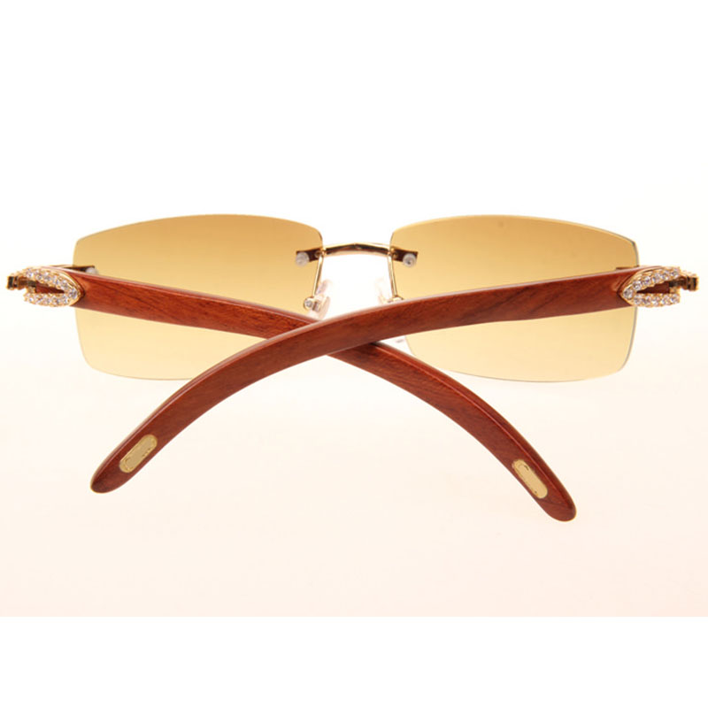 Cartier 3524012 Diamantholz-Sonnenbrille in Gold - EUR FASHION