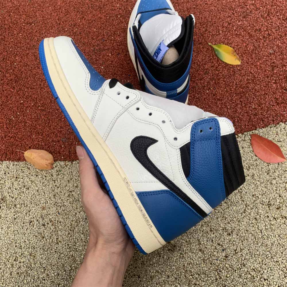 Jordan Travis Scott X Fragment X AJ1 High OG SP „Military Blue“ - EUR FASHION