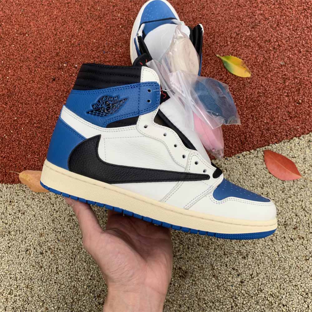 Jordan Travis Scott X Fragment X AJ1 High OG SP „Military Blue“ - EUR FASHION