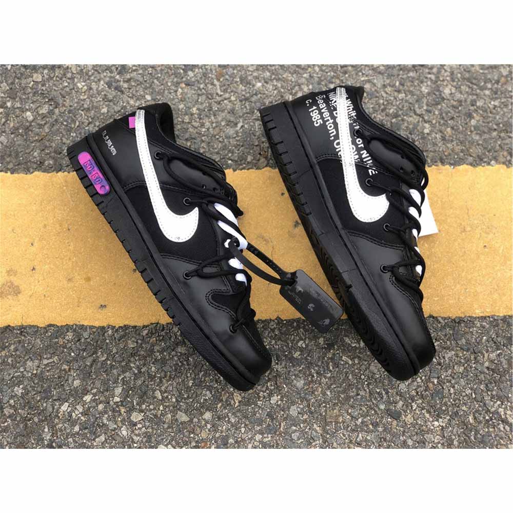 Off-White X Nike Dunk Low „The 50“ in „Schwarz/Silber“ - EUR FASHION