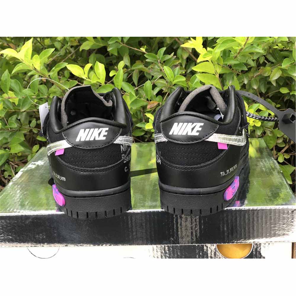 Off-White X Nike Dunk Low „The 50“ in „Schwarz/Silber“ - EUR FASHION