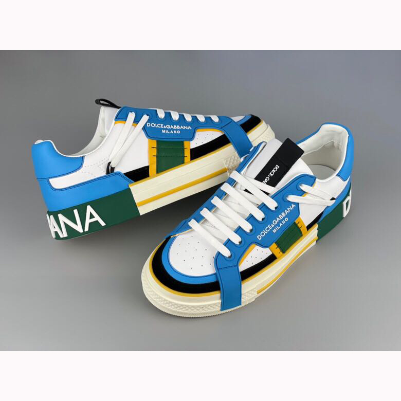 Dolce & Gabbana 2Zero Custom Sneakers aus Kalbsleder in Blau - EUR FASHION