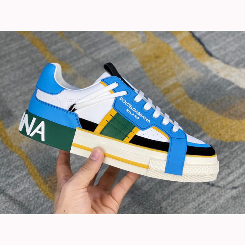 Dolce & Gabbana 2Zero Custom Sneakers aus Kalbsleder in Blau - EUR FASHION