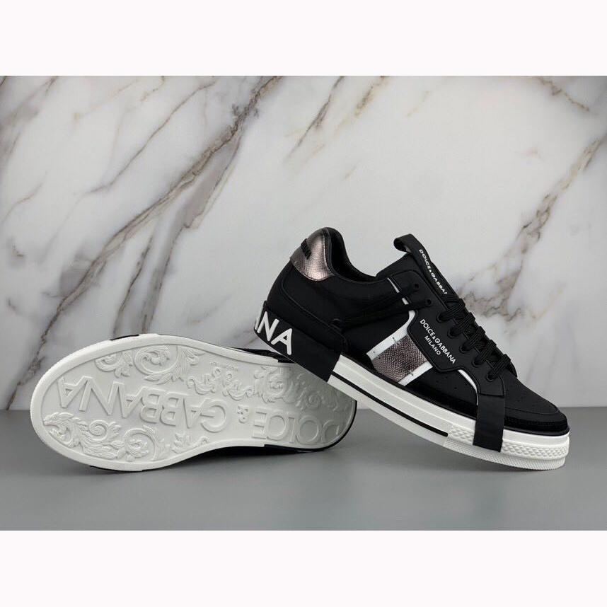 Dolce & Gabbana 2Zero Custom Sneakers aus Kalbsleder in Schwarz - EUR FASHION