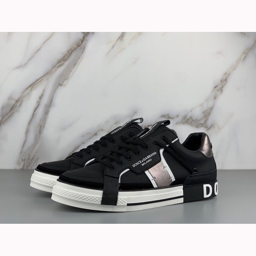 Dolce & Gabbana 2Zero Custom Sneakers aus Kalbsleder in Schwarz - EUR FASHION