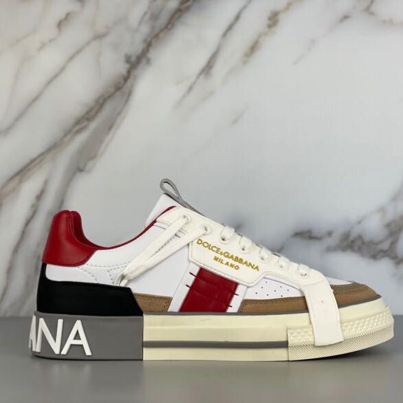 Dolce & Gabbana Kalbsleder 2Zero Custom Sneakers in Rot - EUR FASHION
