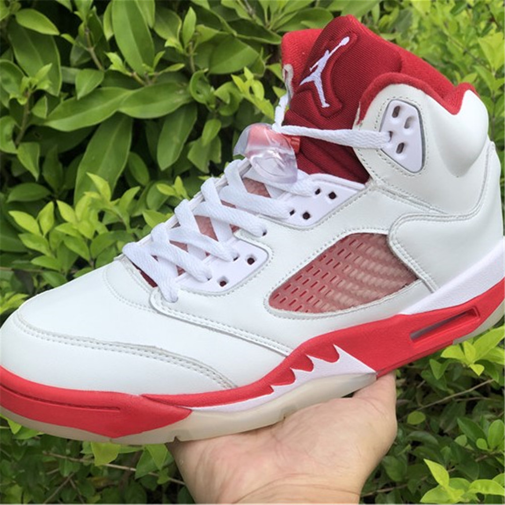 Jordan AJ 5 Retro GS Pink Foam Sneaker 440892-106 (Rot&Weiß) - EUR FASHION