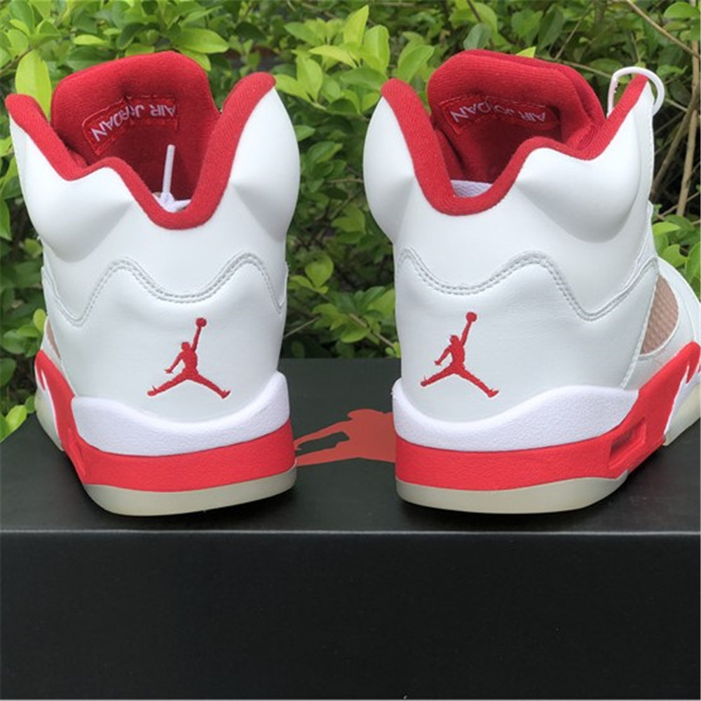 Jordan AJ 5 Retro GS Pink Foam Sneaker 440892-106 (Rot&Weiß) - EUR FASHION