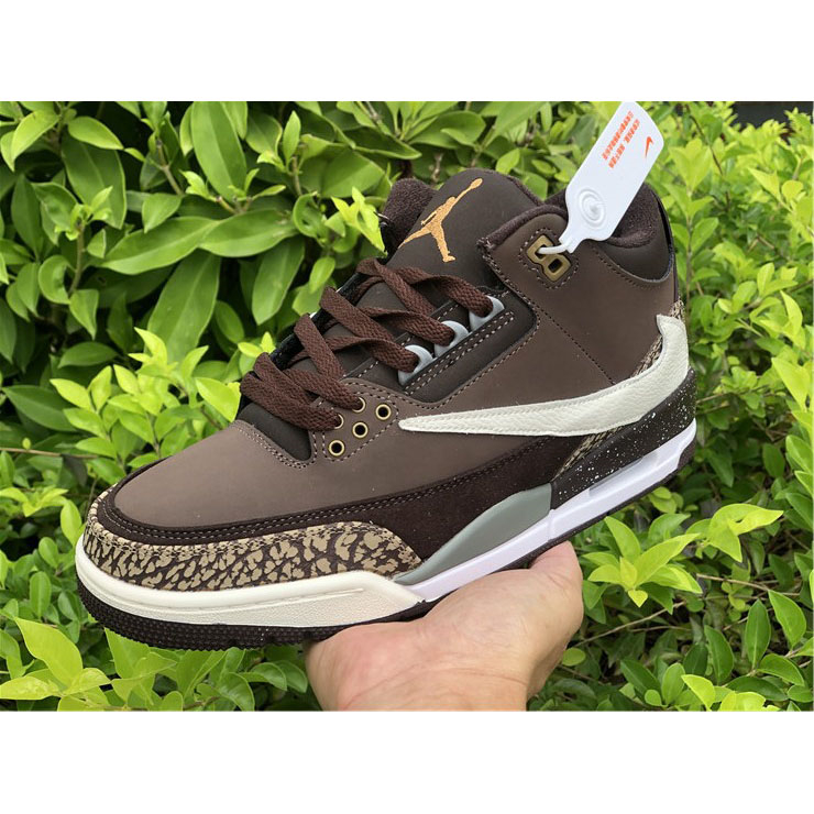 Jordan Travis Scott X AJ 3 Braun - EUR FASHION