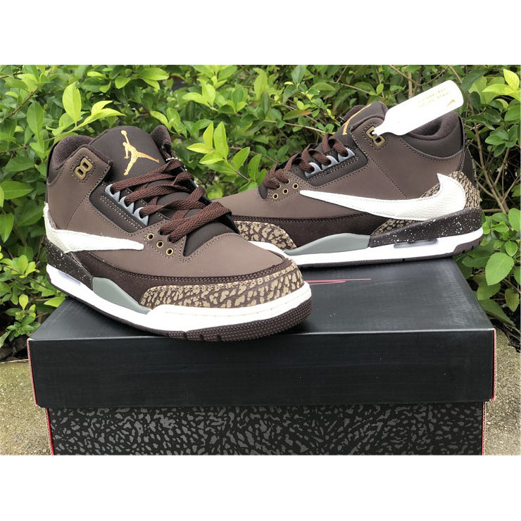 Jordan Travis Scott X AJ 3 Braun - EUR FASHION