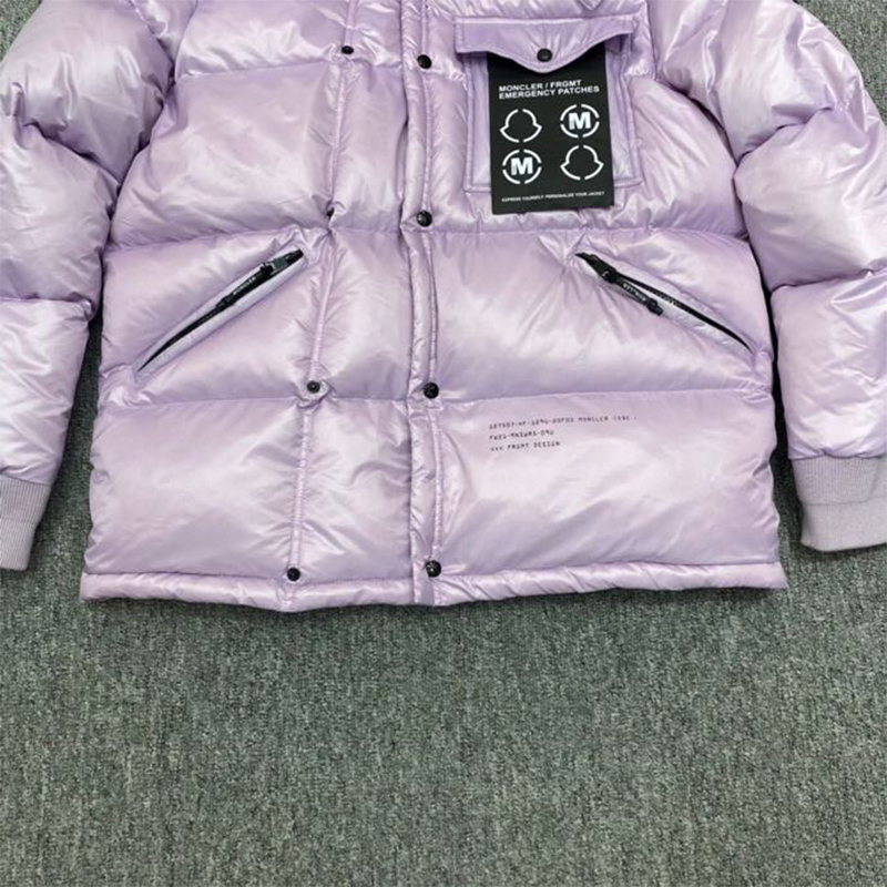 Moncler Anthemyx Kurze Daunenjacke in hellem Flieder - EUR FASHION