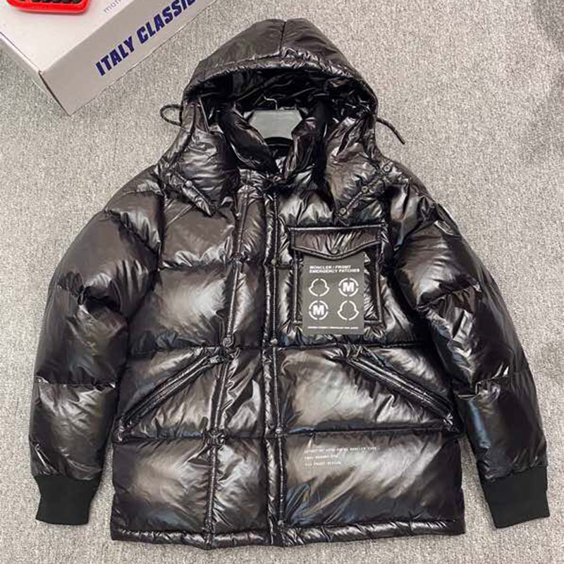 Moncler Anthemyx Kurze Daunenjacke in Schwarz - EUR FASHION