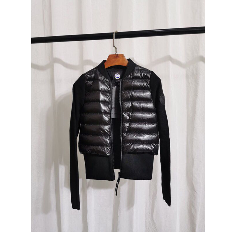 Moncler Mon Damen wattierte gestrickte kurze Daunenjacke Schwarz - EUR FASHION