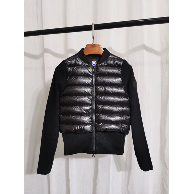 Moncler Mon Damen wattierte gestrickte kurze Daunenjacke Schwarz - EUR FASHION