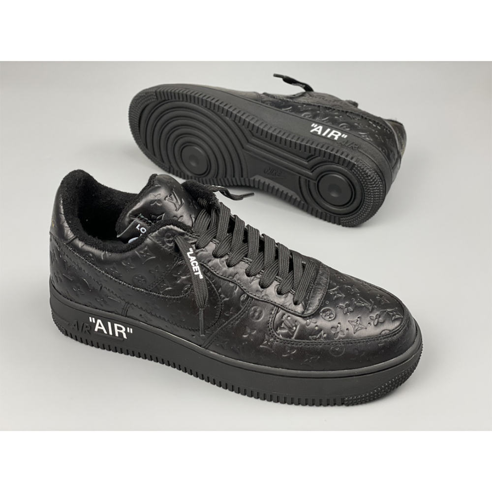 Louis Vuitton X Nike Air Force 1 Sneaker ganz in Schwarz - EUR FASHION