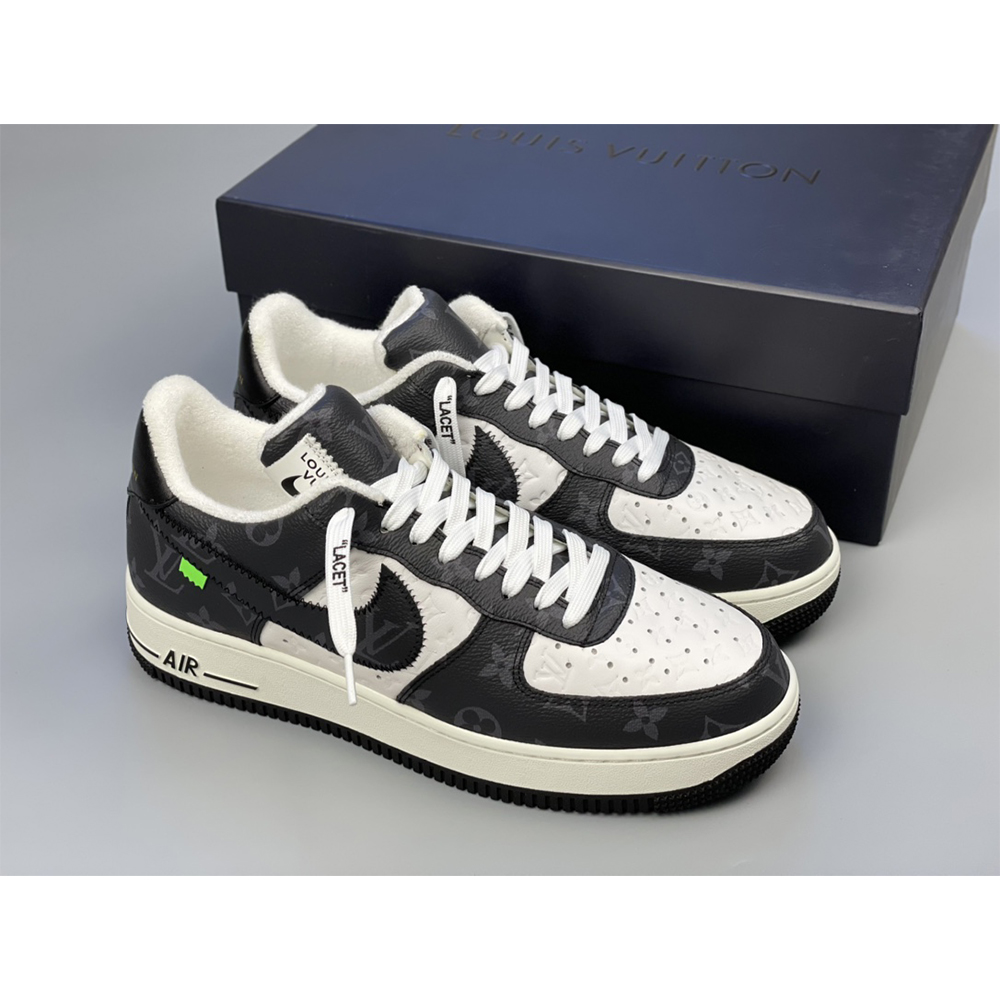 Louis Vuitton X Nike Air Force 1 Sneaker Schwarz und Weiß - EUR FASHION