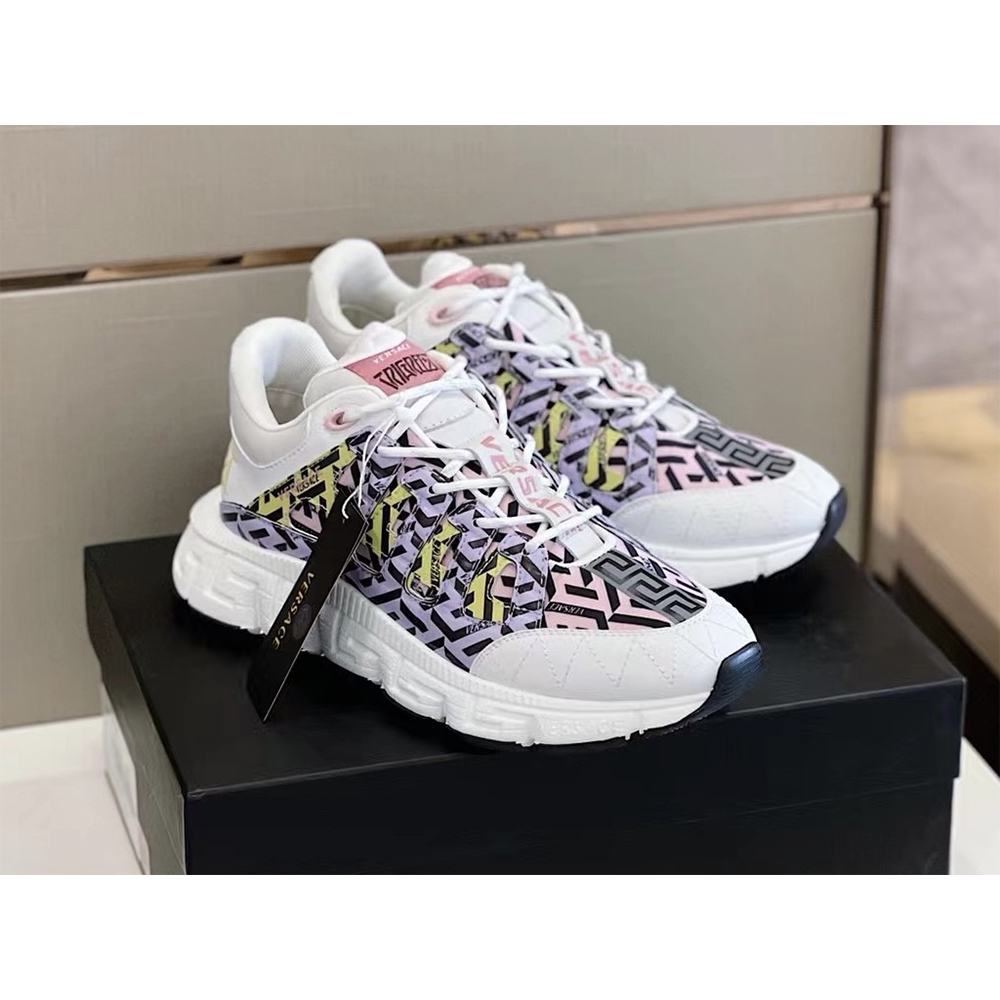 Versace Trigreca Sneakers Lila, Rosa und Gelb - EUR FASHION