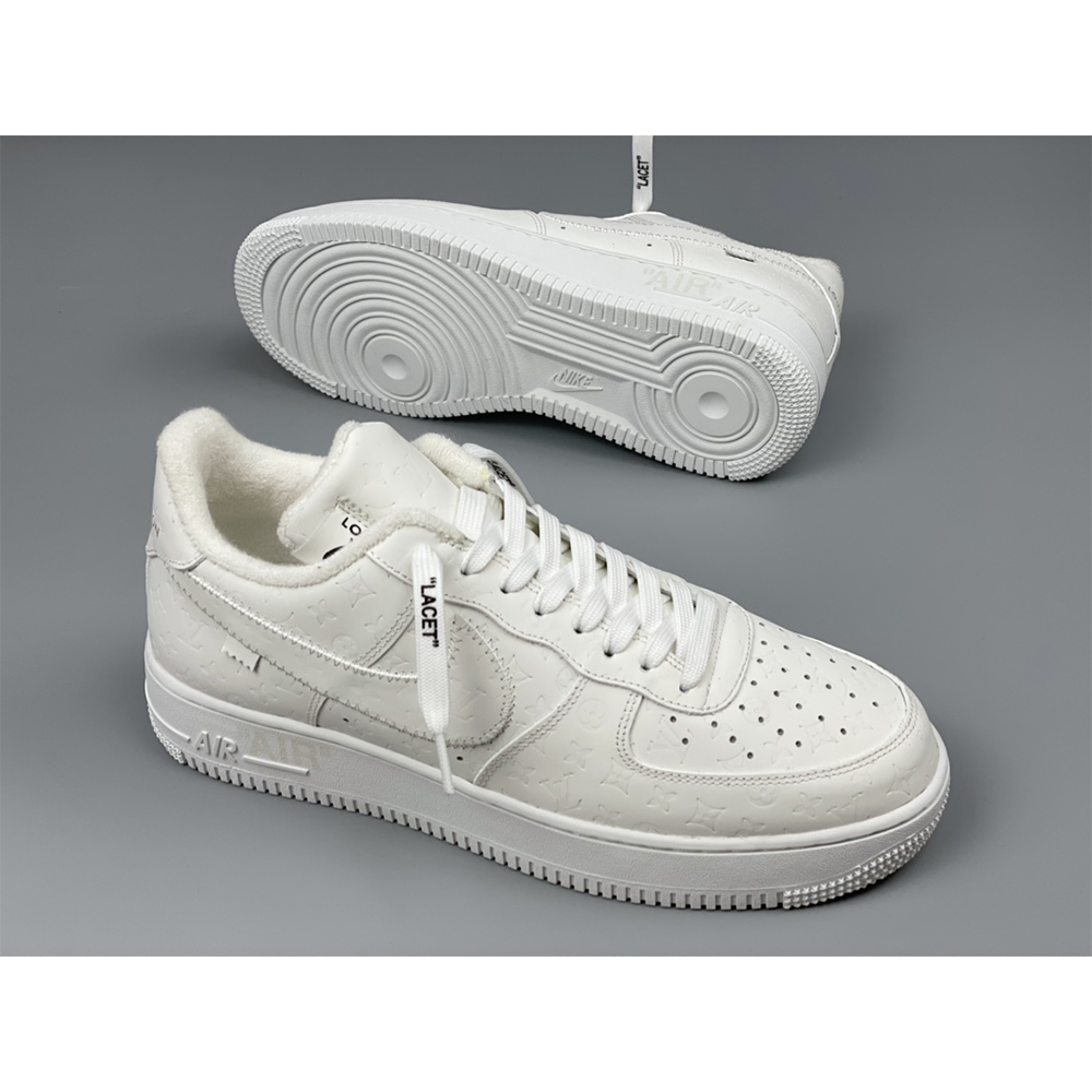 Louis Vuitton X Nike Air Force 1 Sneaker ganz weiß - EUR FASHION