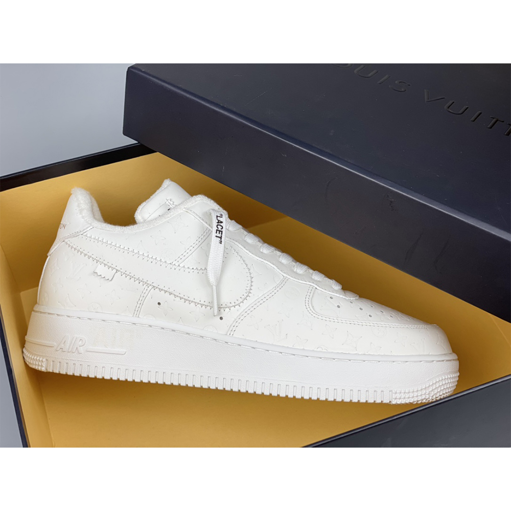 Louis Vuitton X Nike Air Force 1 Sneaker ganz weiß - EUR FASHION