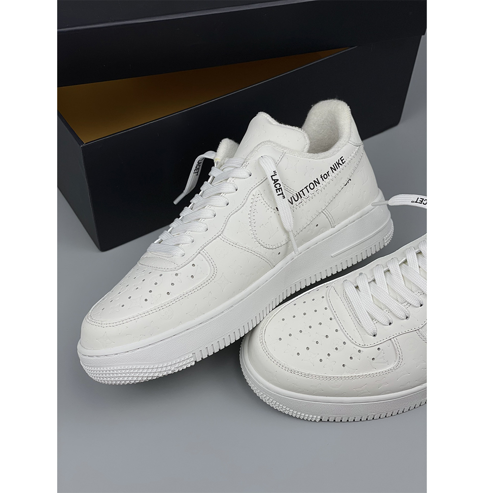 Louis Vuitton X Nike Air Force 1 Sneaker ganz weiß - EUR FASHION