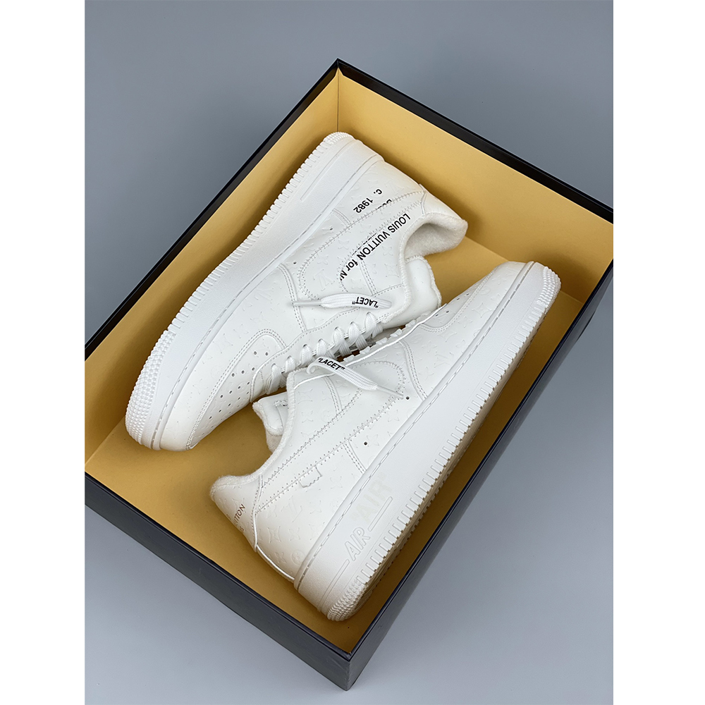 Louis Vuitton X Nike Air Force 1 Sneaker ganz weiß - EUR FASHION